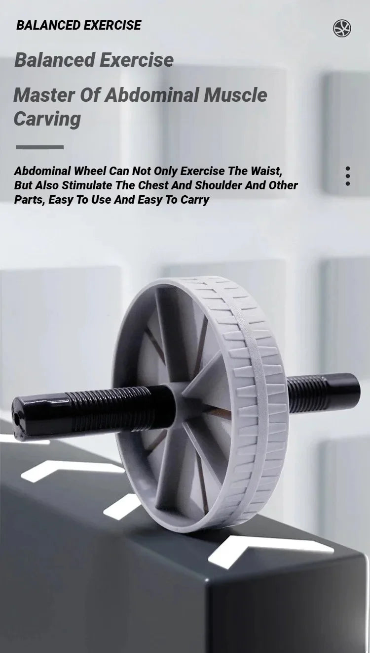 Silent Abdominal Wheel Roller – Non-Slip, 130kg Load Bearing