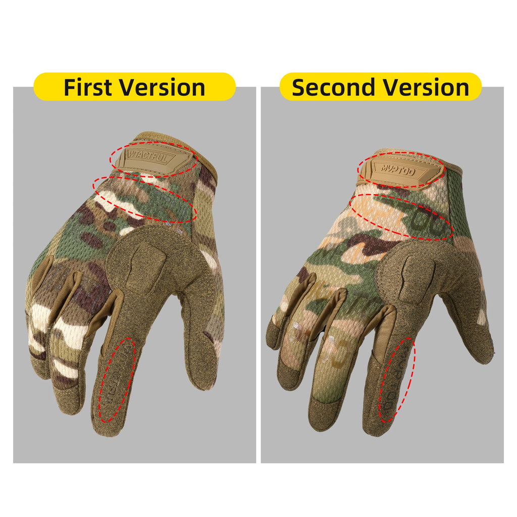 Tactical Full Finger Gloves Touch Screen Combat Shooting Hunting Sport Outdoor Airsoft Paintabll Driving Work Mittens Men Women